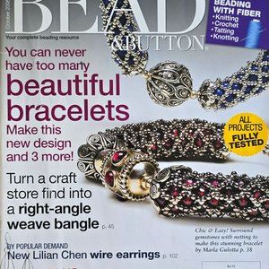 Bead & Button Magazine October 2008 Beautiful Bracelets Right Angle Weave Bangle